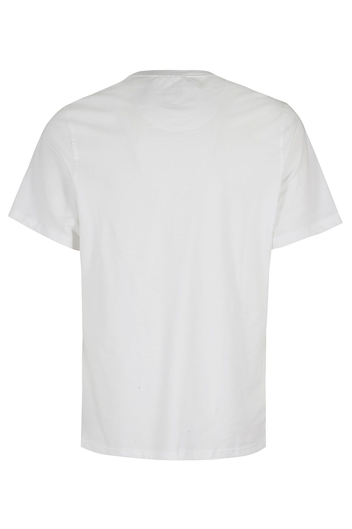 BARBOUR T-shirt Langdon Pocket Bianca