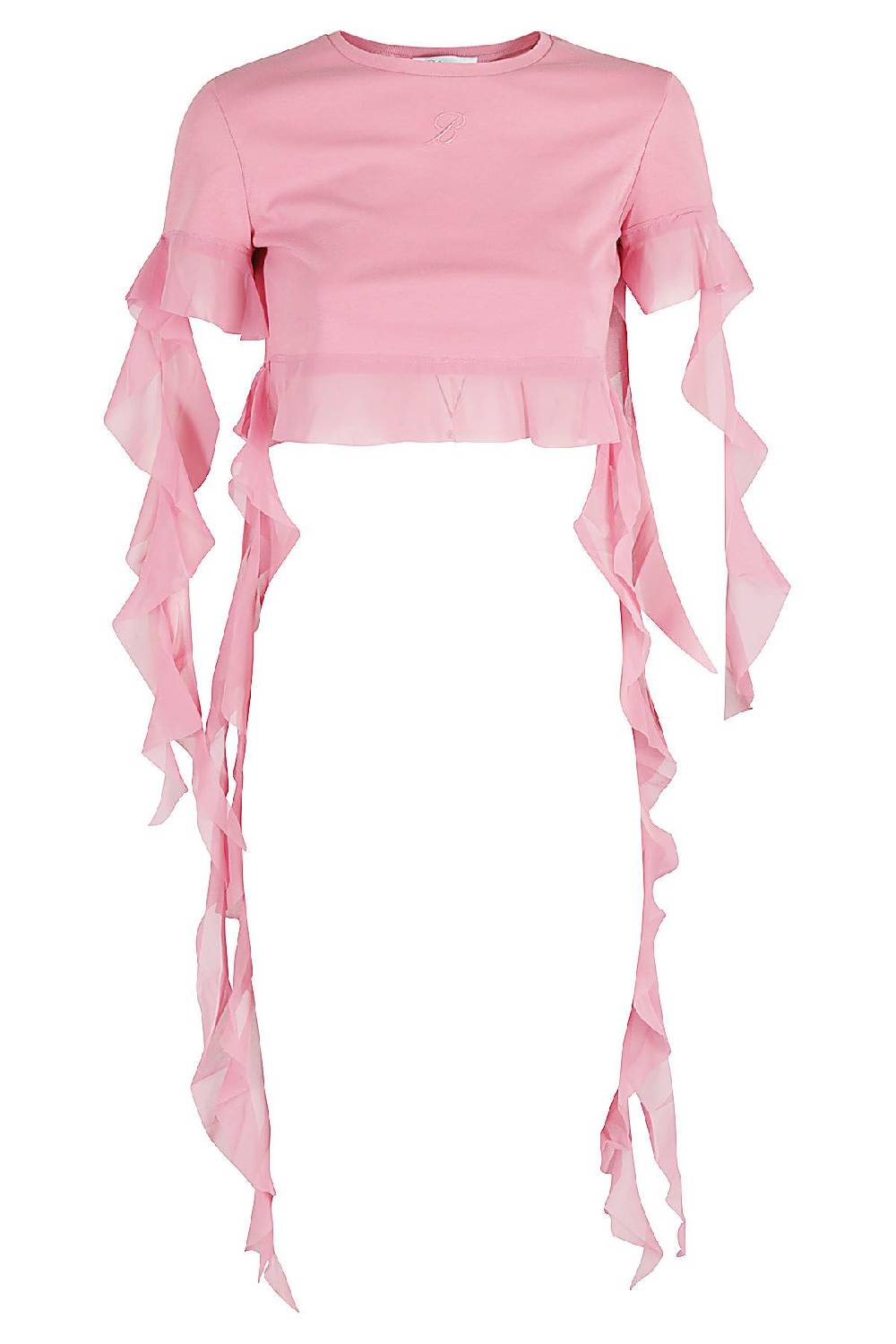 BLUMARINE Top Ruches Rosa