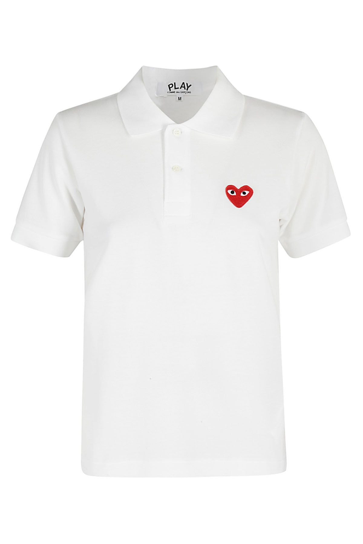 COMME DES GARCONS PLAY Polo Bianca