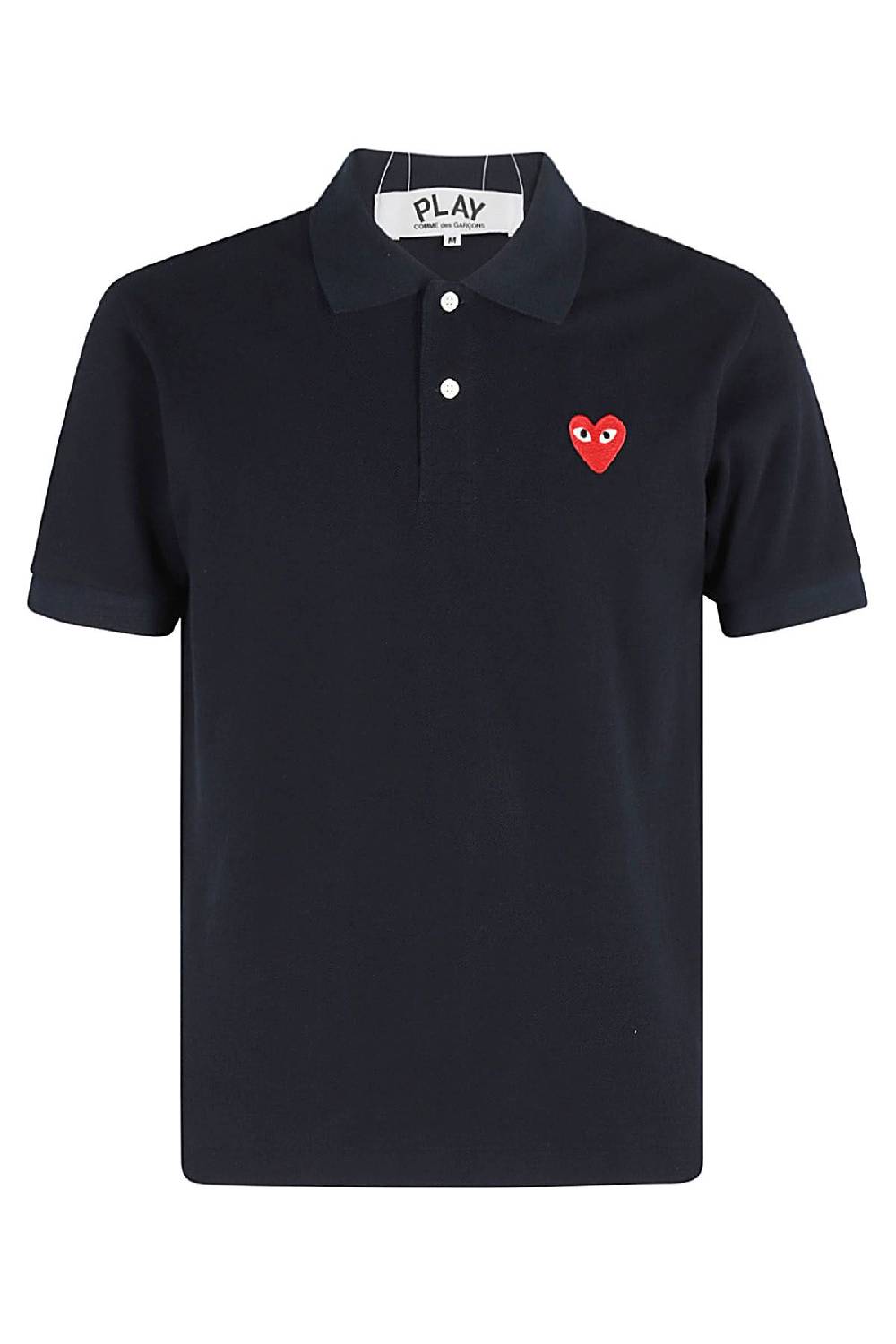 COMME DES GARCONS PLAY Polo Red Heart Blu