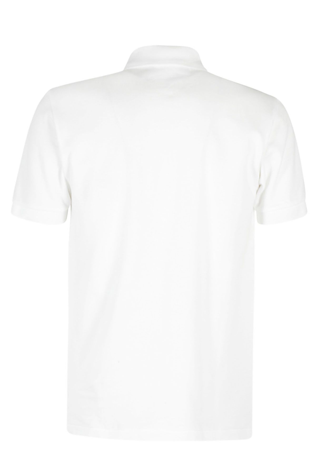 COMME DES GARCONS PLAY Polo Red Hearts Bianca