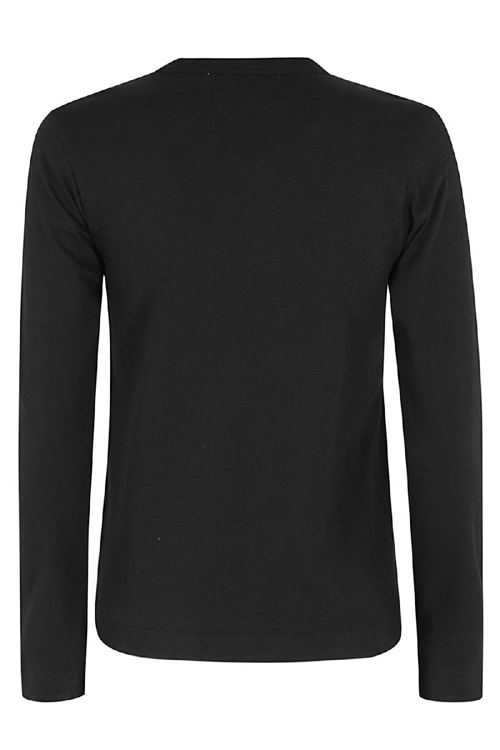 COMME DES GARCONS PLAY T-Shirt Manica Lunga Nera