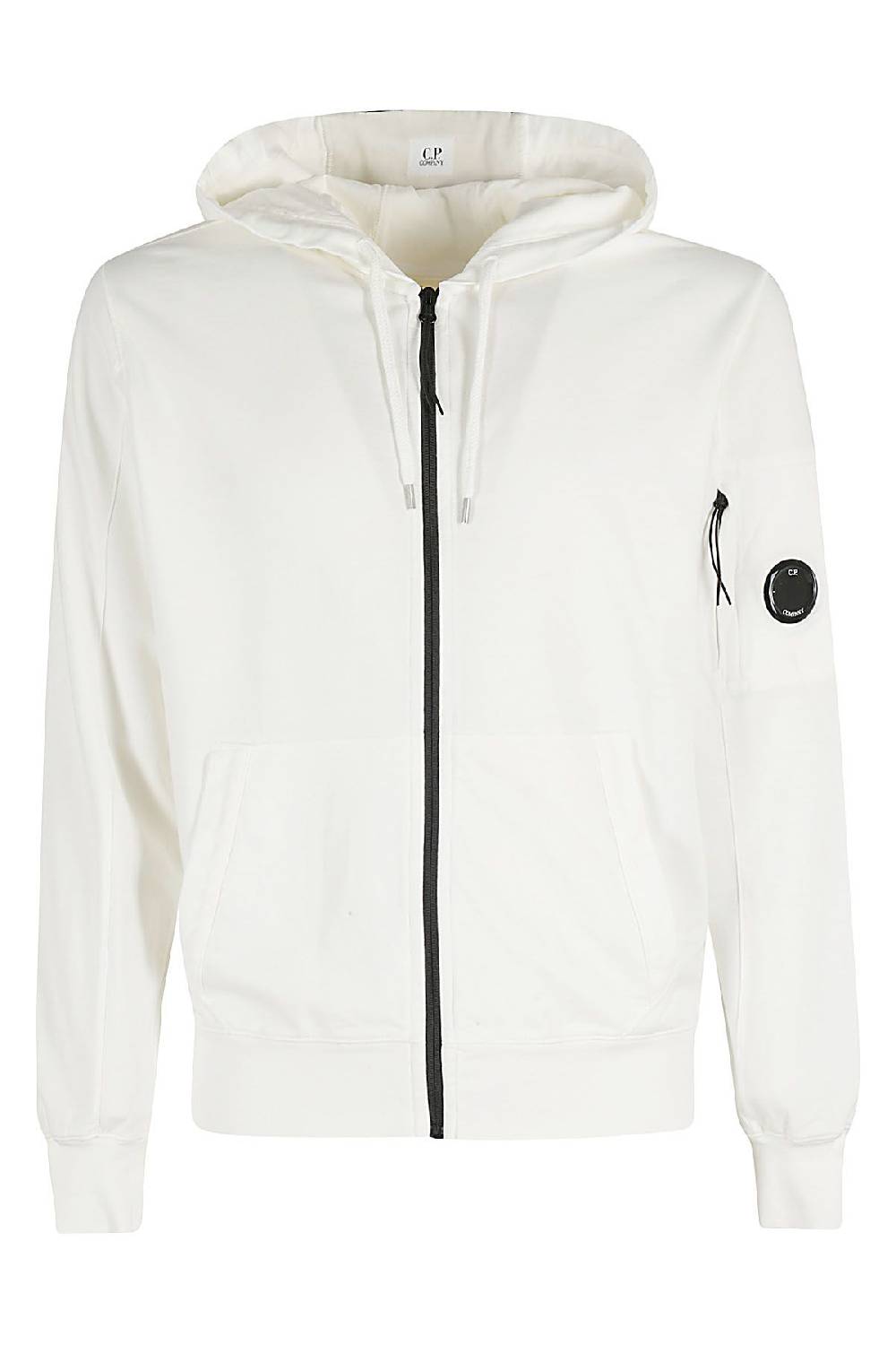 CP COMPANY Felpa Zipped Hoodie Bianca
