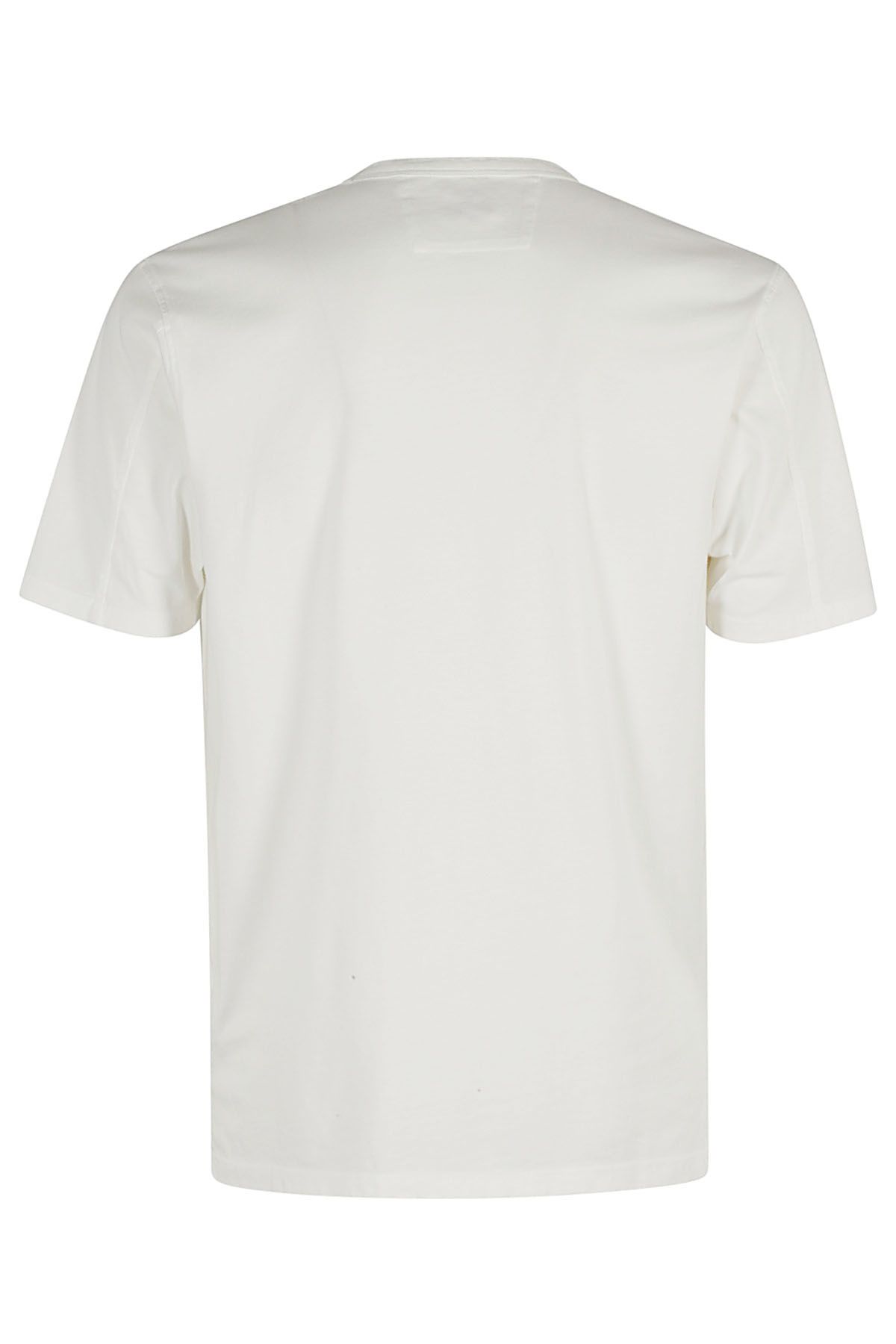 CP COMPANY T-shirt Garment Dyed Pocket Bianca