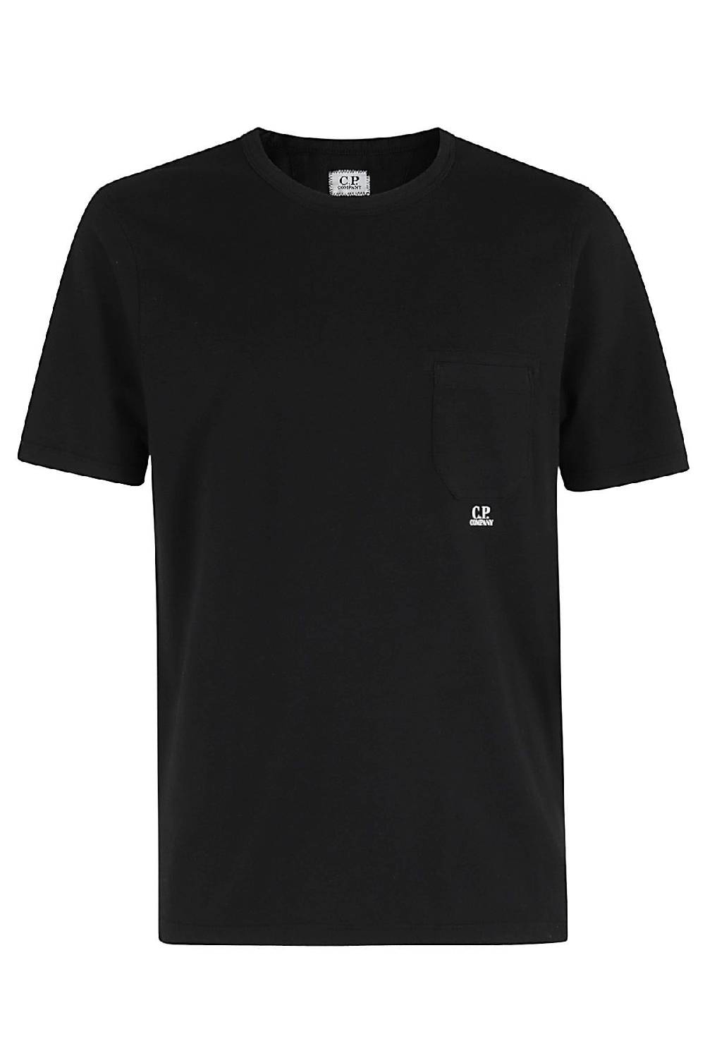 CP COMPANY T-shirt Garment Dyed Pocket Nera