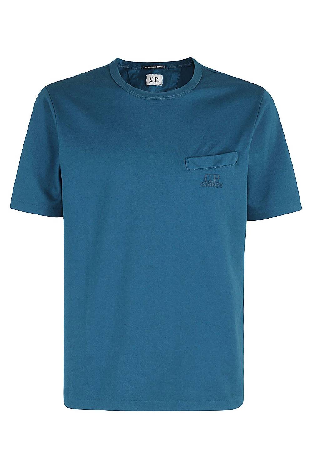 CP COMPANY T-shirt Twisted Pocket Blu
