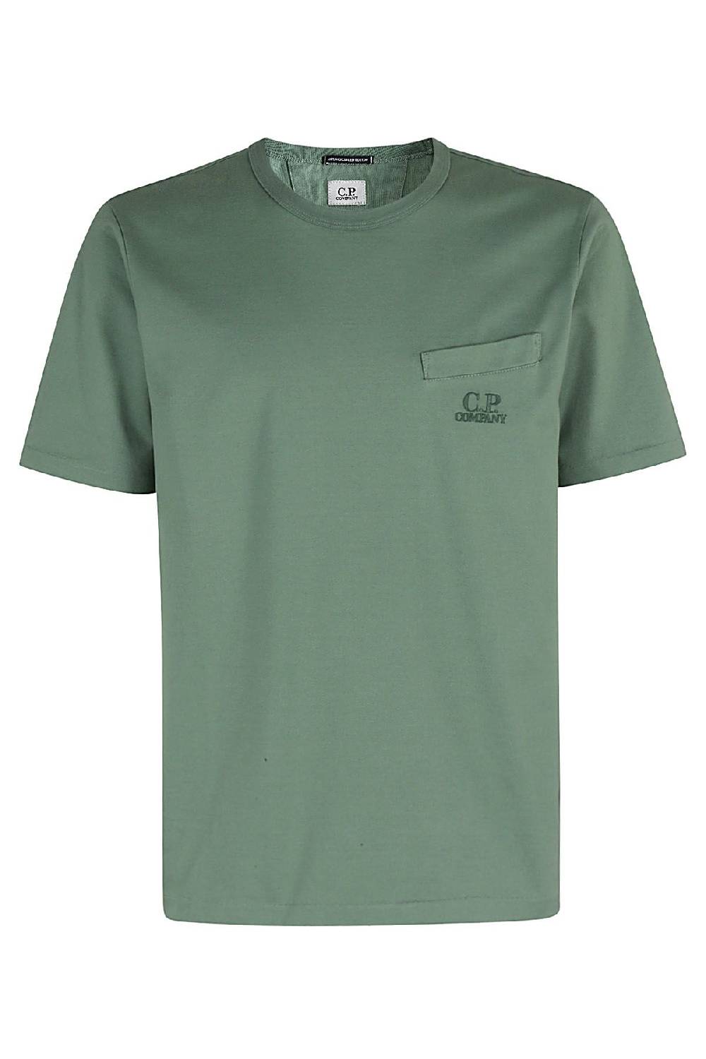 CP COMPANY T-shirt Twisted Pocket Verde