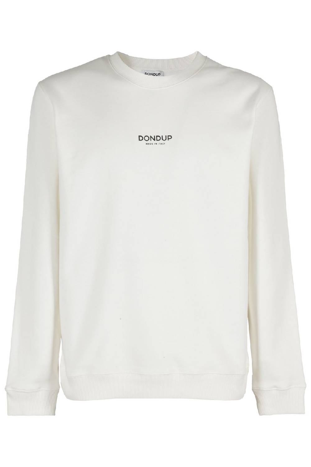 DONDUP Felpa Girocollo Bianco Logata