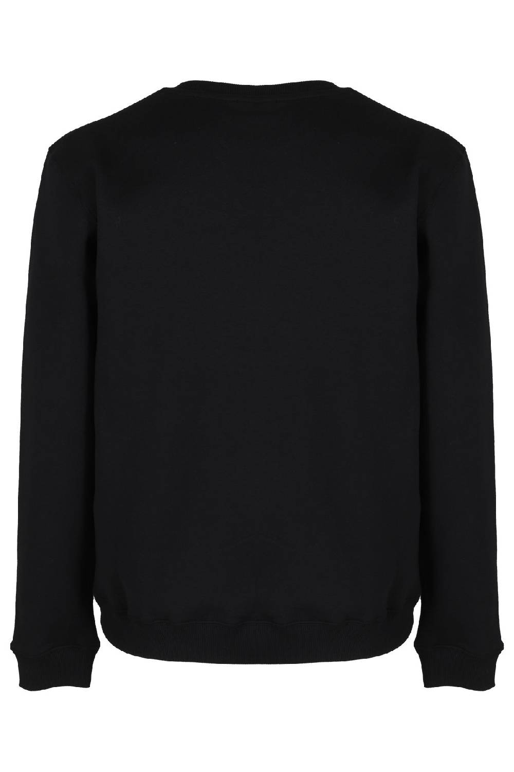 DONDUP Felpa Girocollo Cotone Nera Logata