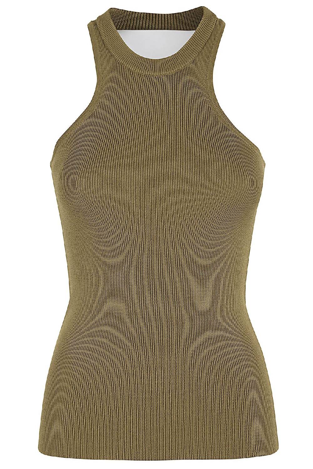 ERIKA CAVALLINI Top Helen Verde Militare