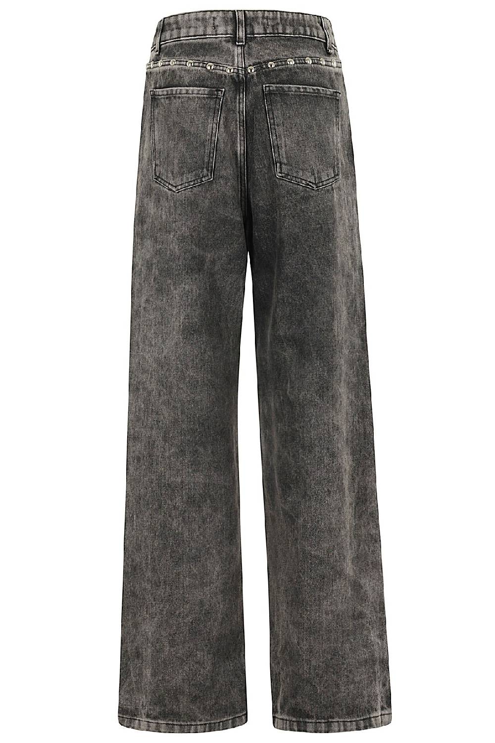 FEDERICA TOSI Jeans Borchiato Grigio