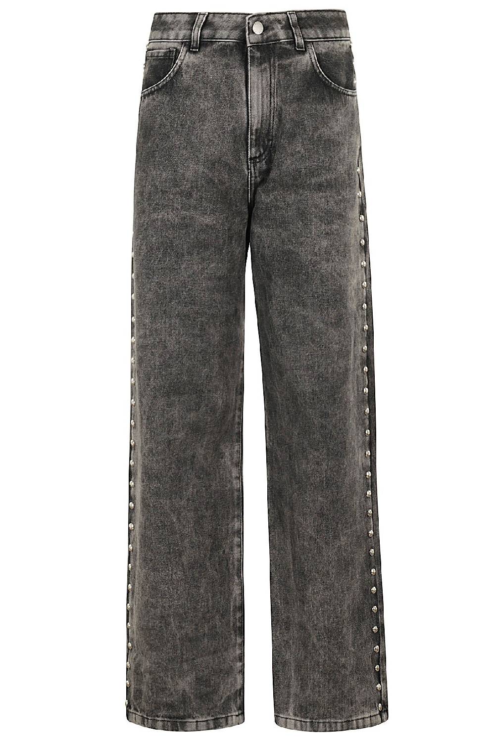FEDERICA TOSI Jeans Borchiato Grigio