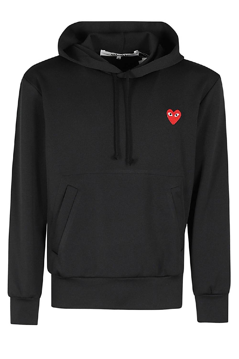 COMME DES GARCONS PLAY Felpa Con Cappuccio Cuore Rosso Nera