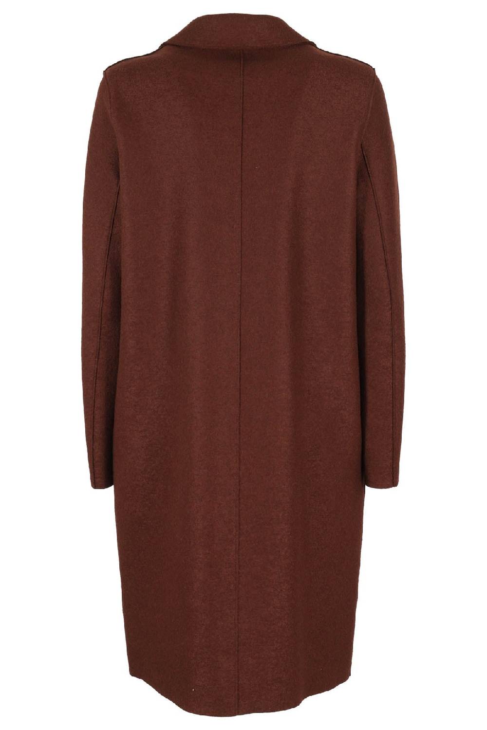 HARRIS WHARF LONDON Cappotto Over Lungo Cognac