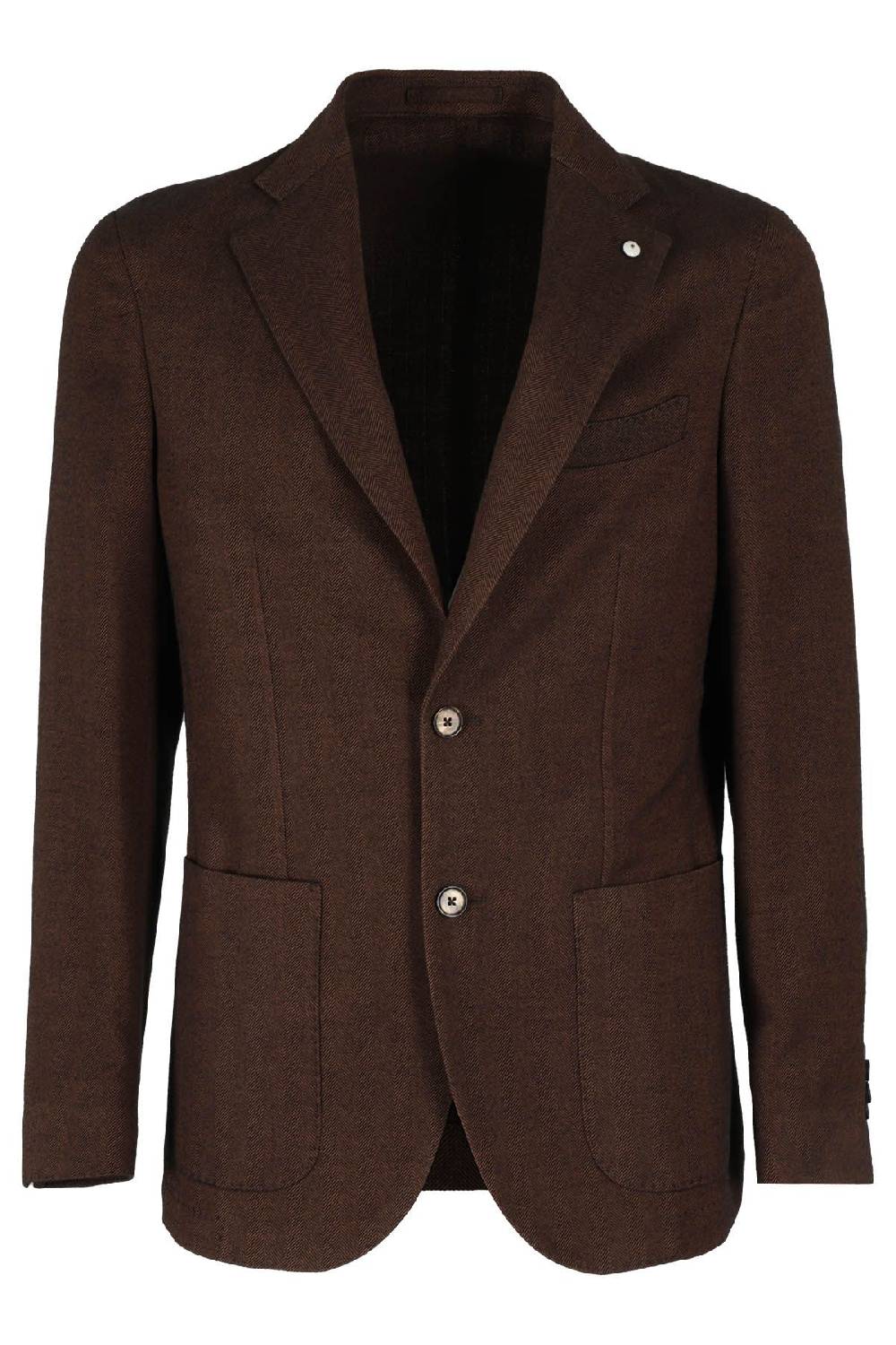 L.B.M. Giacca Blazer Marrone Spigato