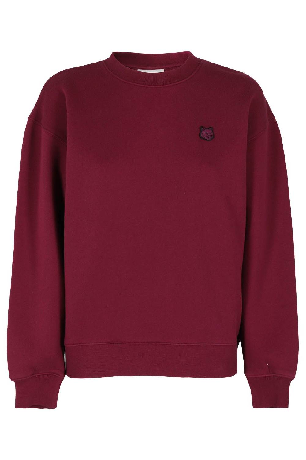 MAISON KITSUNE` Felpa Fox Comfort Bourdeaux