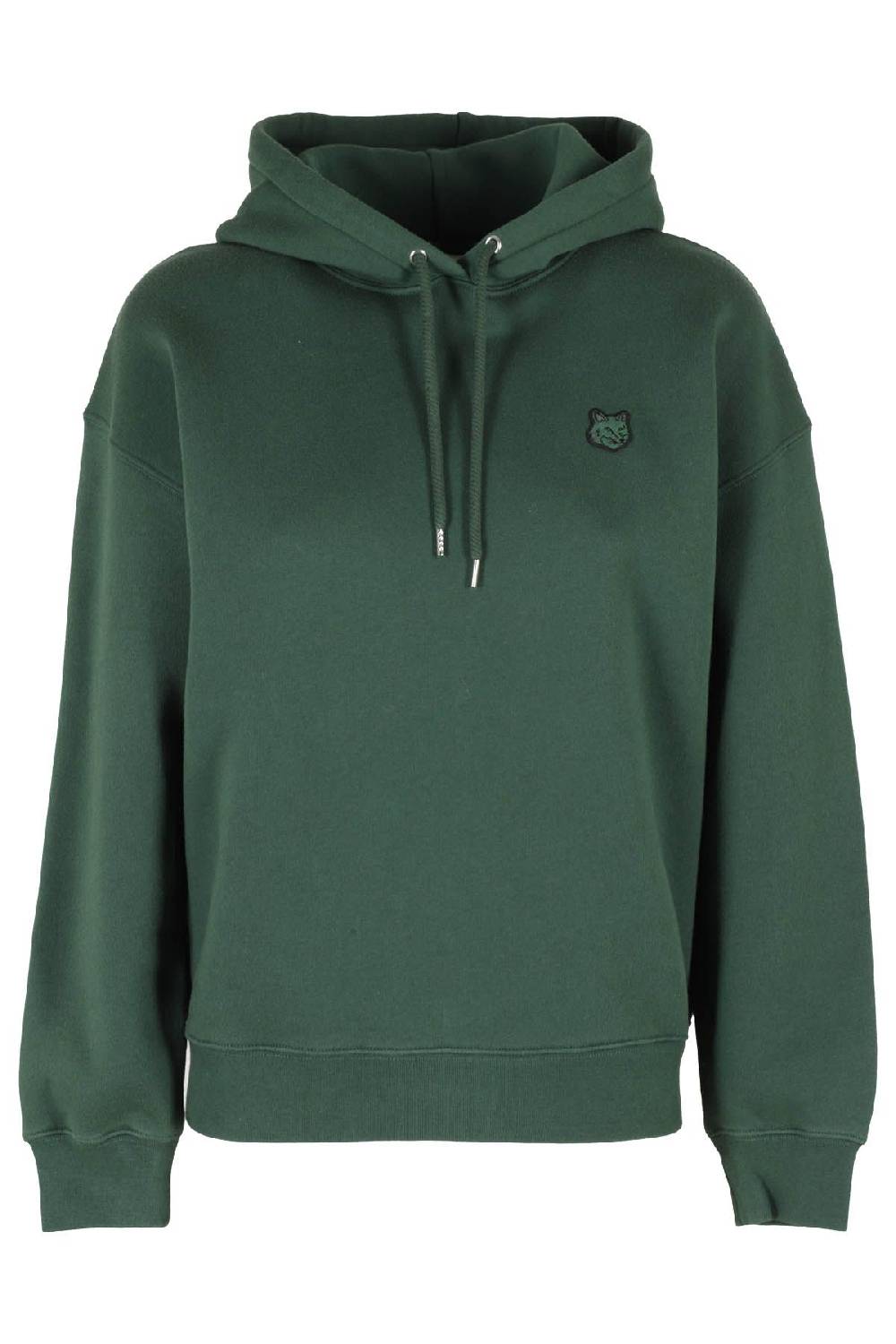 MAISON KITSUNE` Felpa Fox Patch Verde