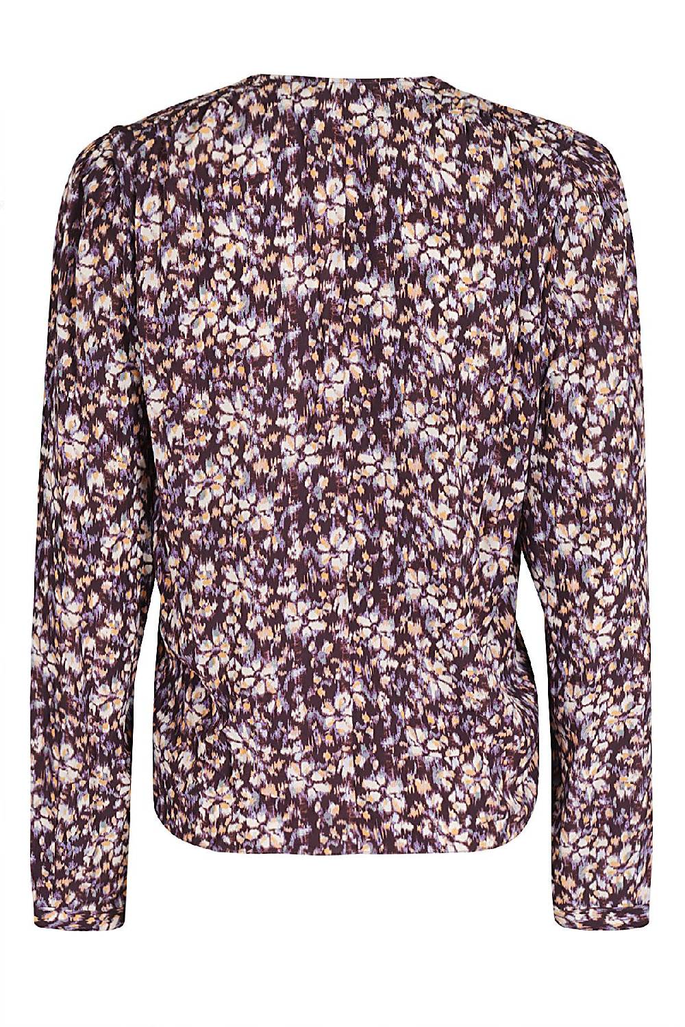 MARANT ETOILE Camicia Eddy Floreale Viola Arancio