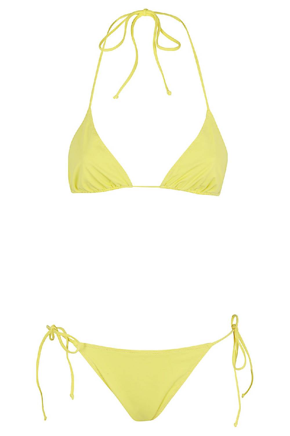MC2 SAINT BARTH Bikini Top Double Giallo E Azzurro
