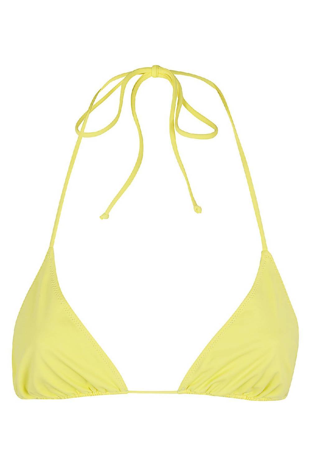MC2 SAINT BARTH Bikini Top Double Giallo e Azzurro