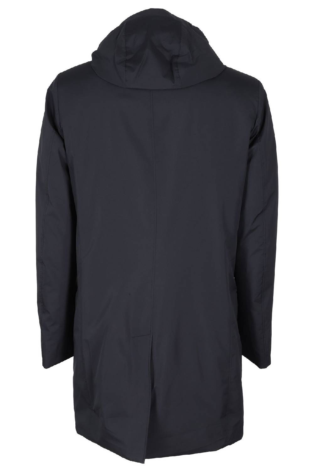 MOORER Cappotto Blu Navy Cappuccio