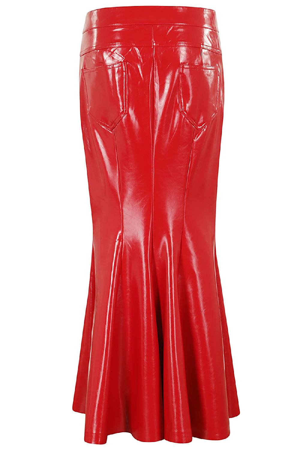 NORMA KAMALI Gonna Fishtail Rossa