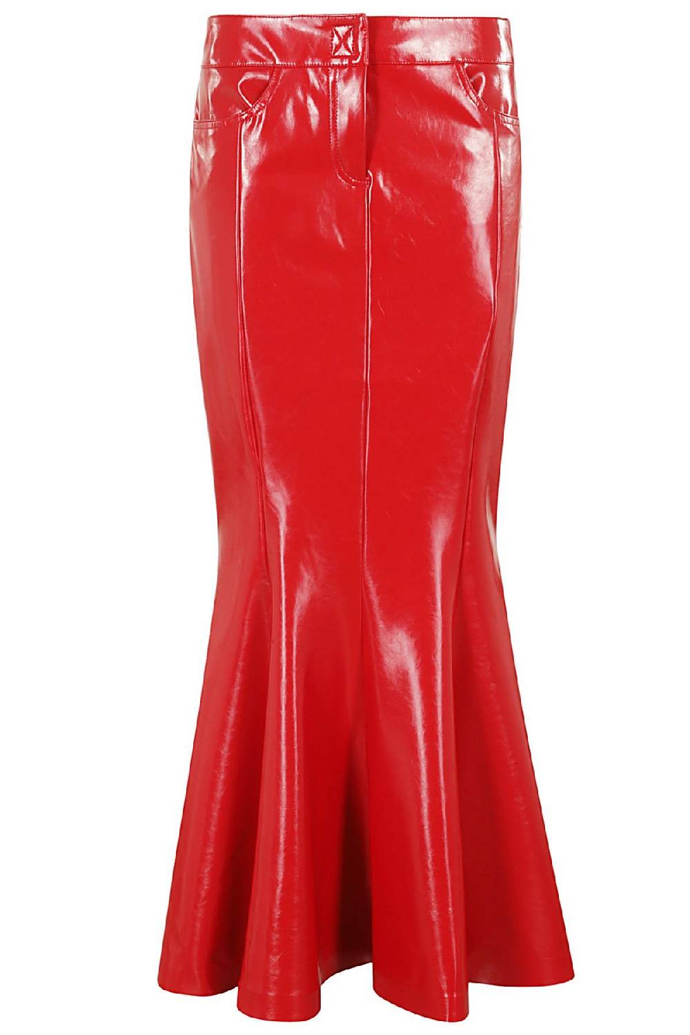 NORMA KAMALI Gonna Fishtail Rossa