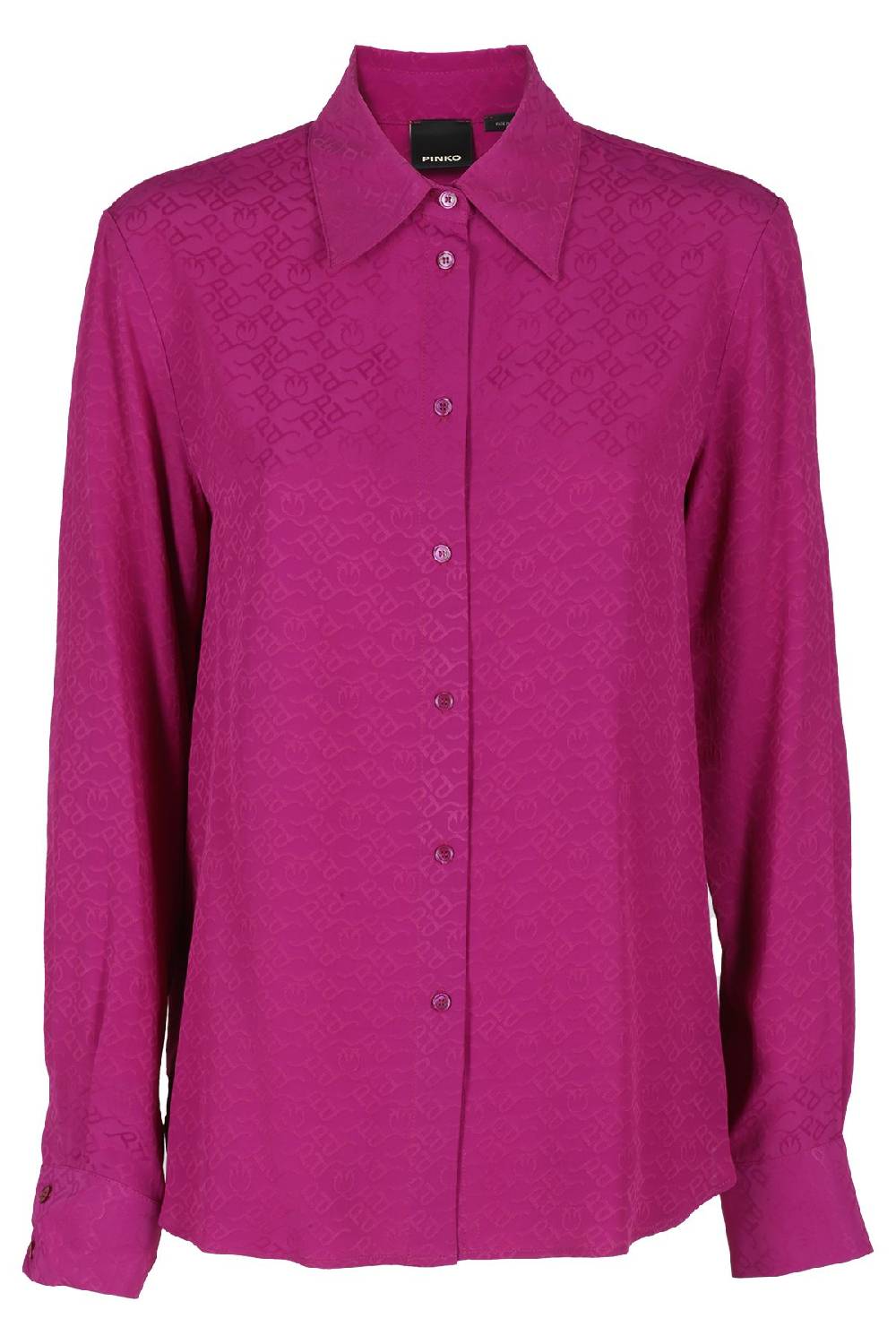 PINKO Camicia Logo Viola Bouganville