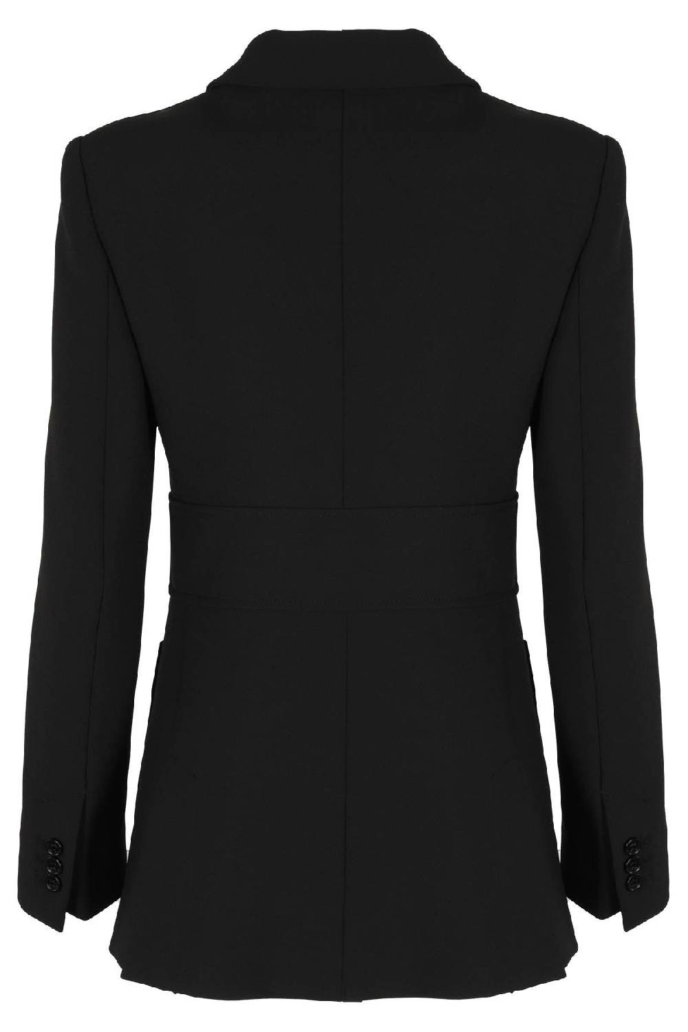 REDVALENTINO Giacca Monopetto Nera Cintura Oro