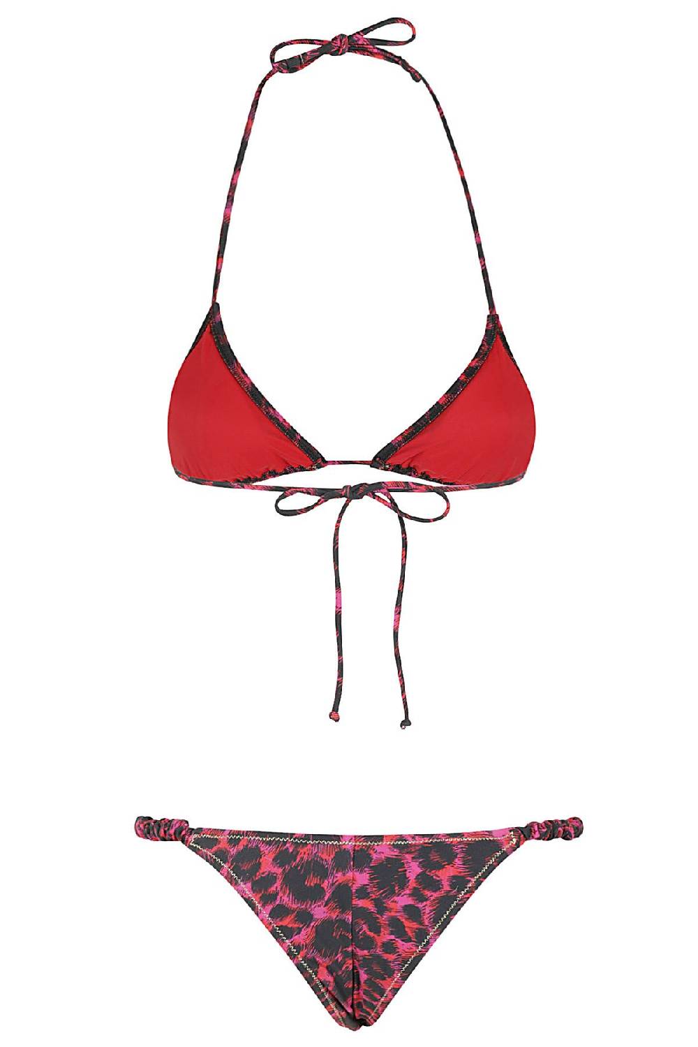 REINA OLGA Costume Bikini Red Leopard