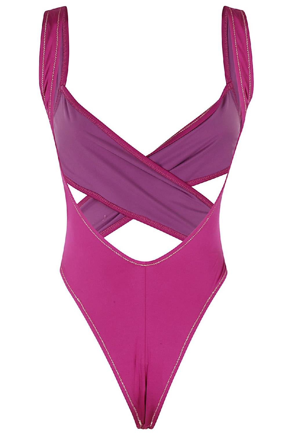 REINA OLGA Costume Exotica Intero Shiny Purple