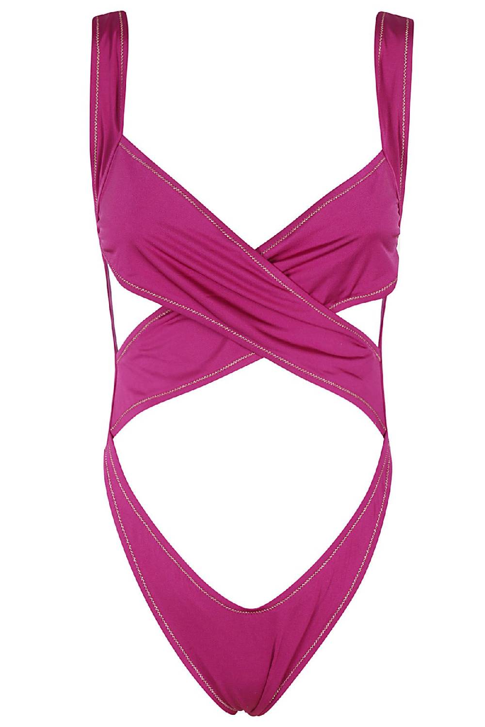 REINA OLGA Costume Exotica Intero Shiny Purple