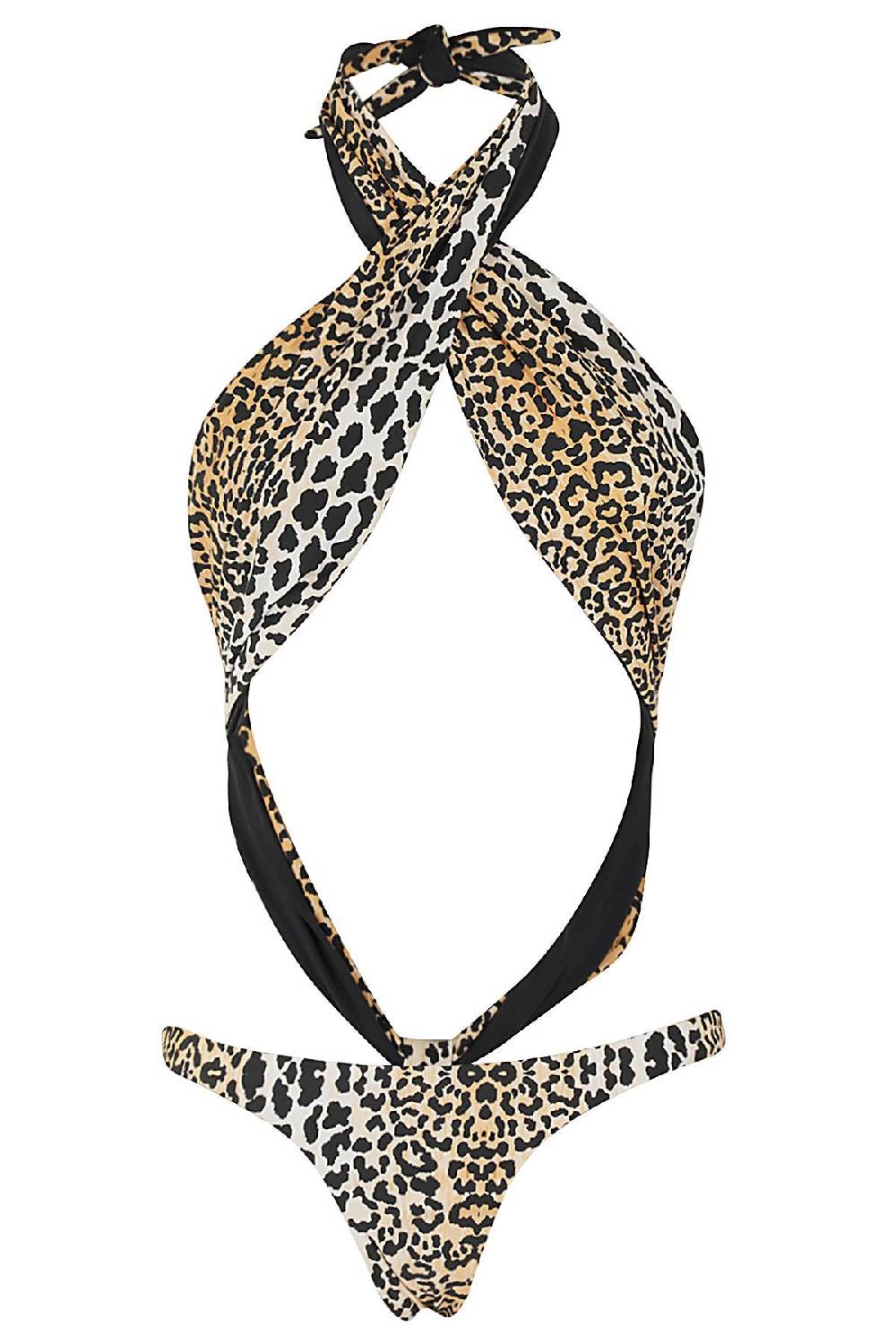 REINA OLGA Costume Trikini Showpony Leopard