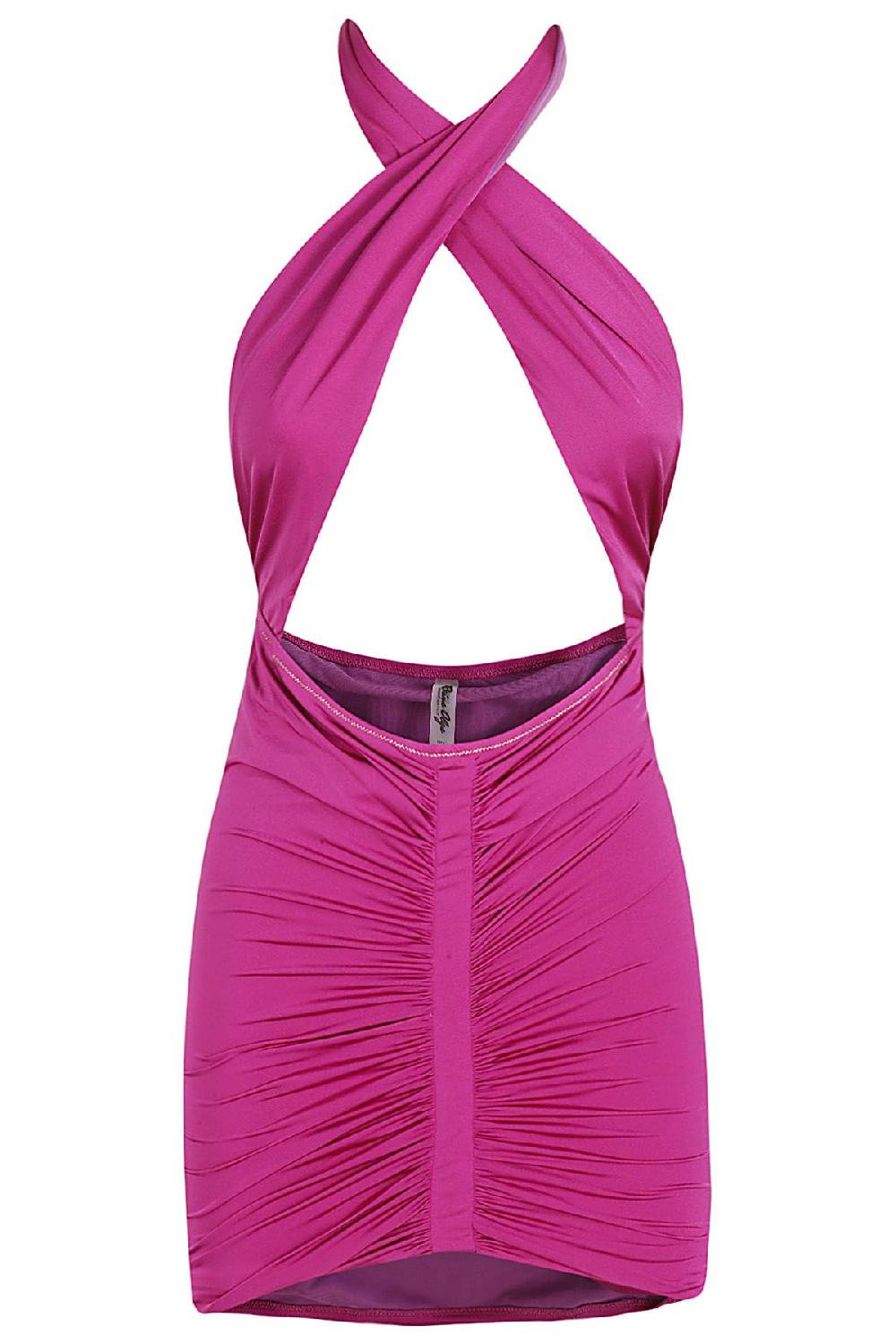 REINA OLGA Mini Abito Stallion Shiny Purple