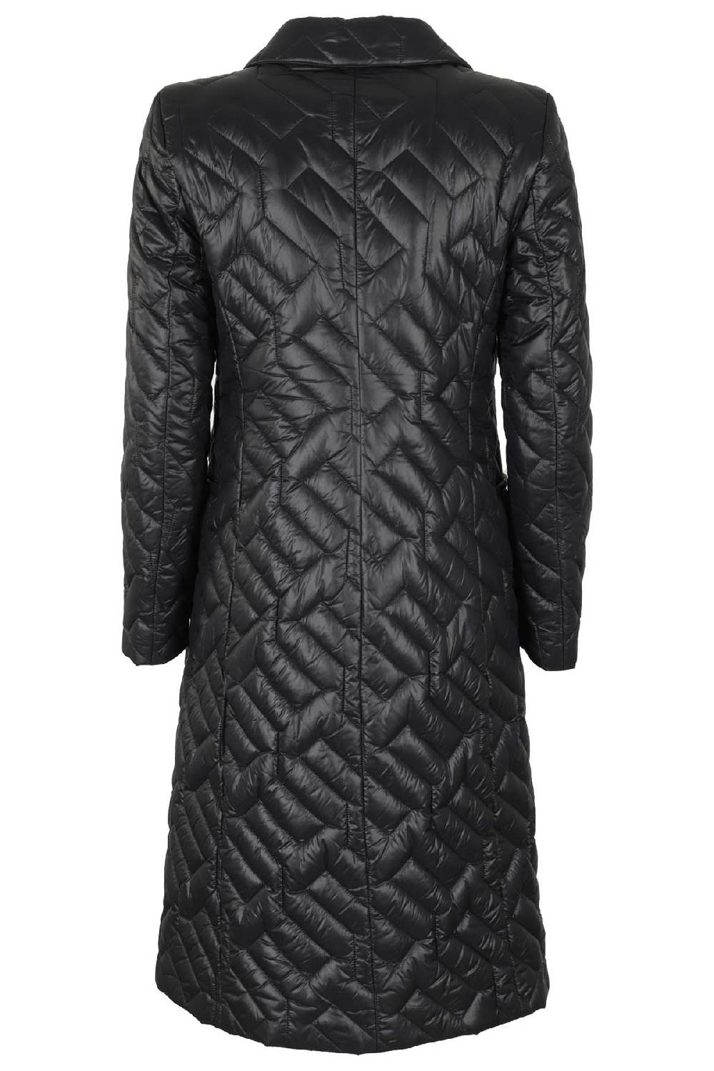 SEVENTY Cappotto Trapuntato Lungo Nero