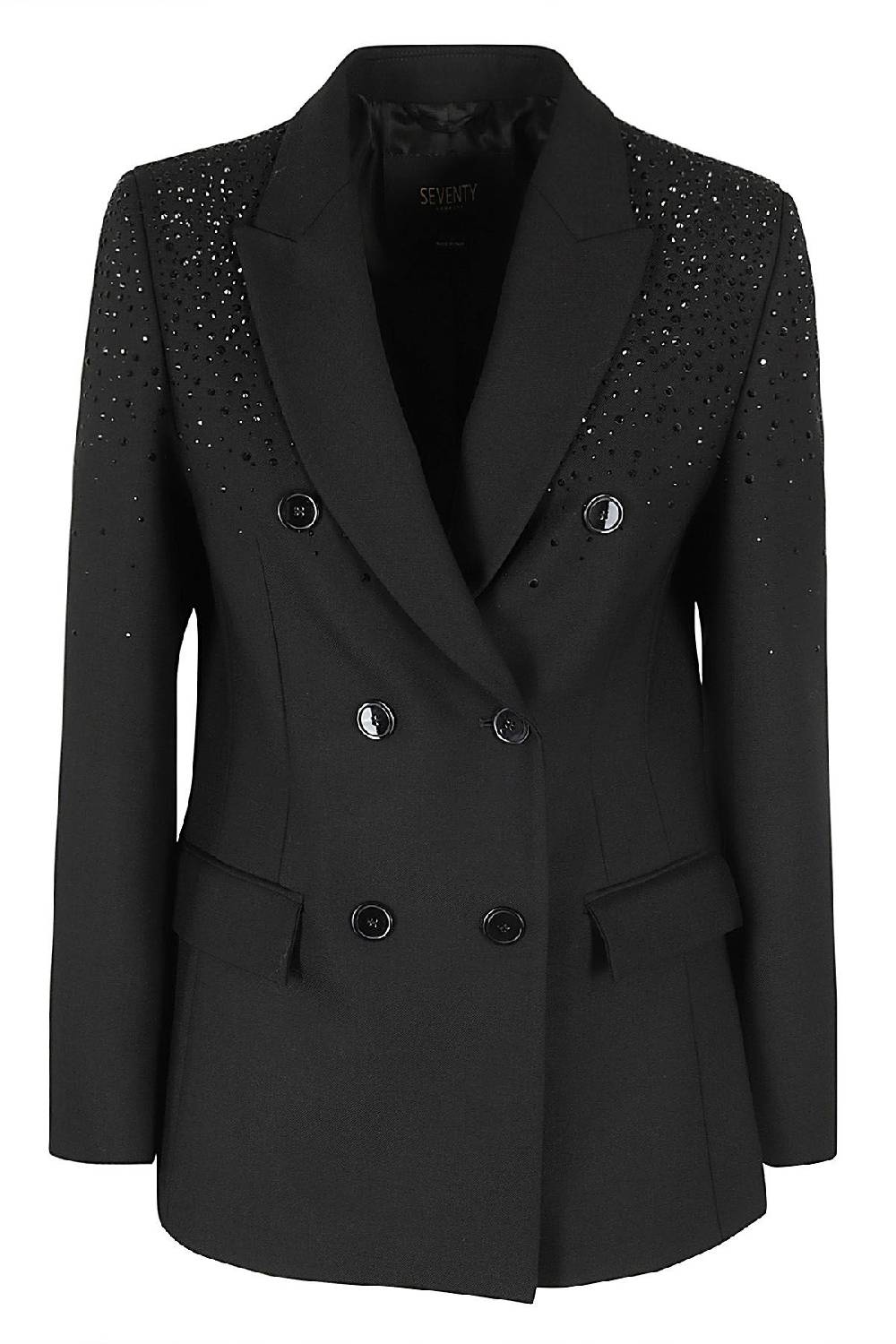 SEVENTY Giacca Diagonale Nera