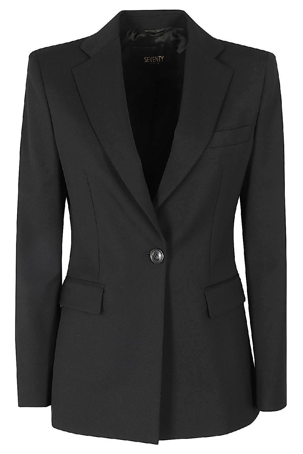 SEVENTY Giacca Gabardina Nero