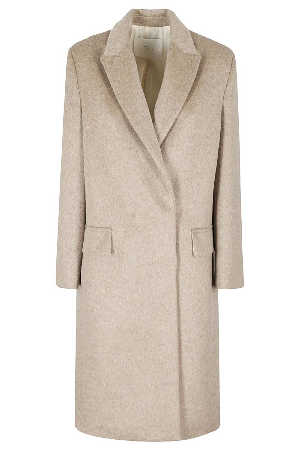 TELA Cappotto Doppiopetto Beige