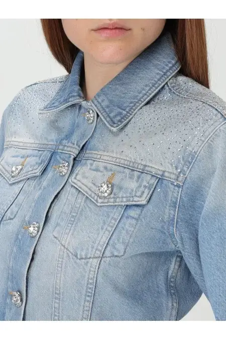 LIU JO BLUE DENIM GIUBBINO DENIM SCOOP
