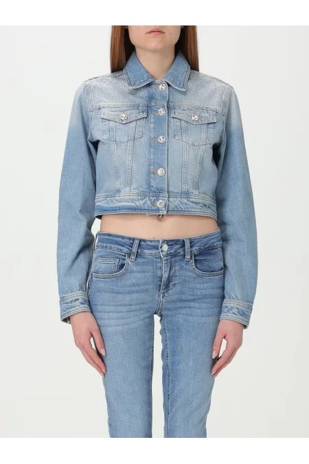 LIU JO BLUE DENIM GIUBBINO DENIM SCOOP
