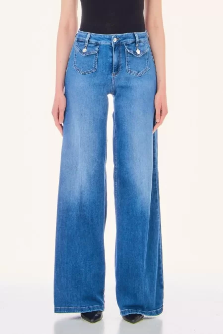 LIUJO JEANS CORE ECS B.UP PARFAIT CROPPED REG.W