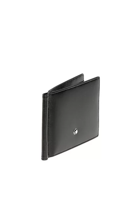 MONTBLANC WALLET 6CC MONEY CLIP BLACK