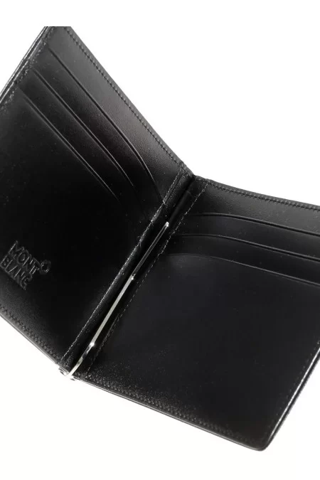 MONTBLANC WALLET 6CC MONEY CLIP BLACK