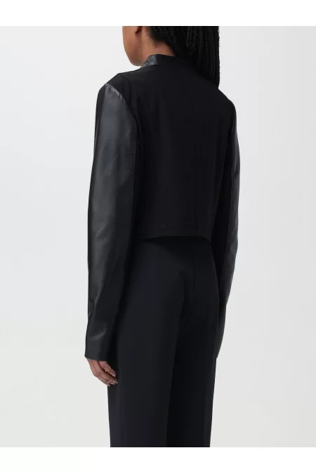 PINKO GIANO GIUBBINO IN PELLE E DRILL STRECH