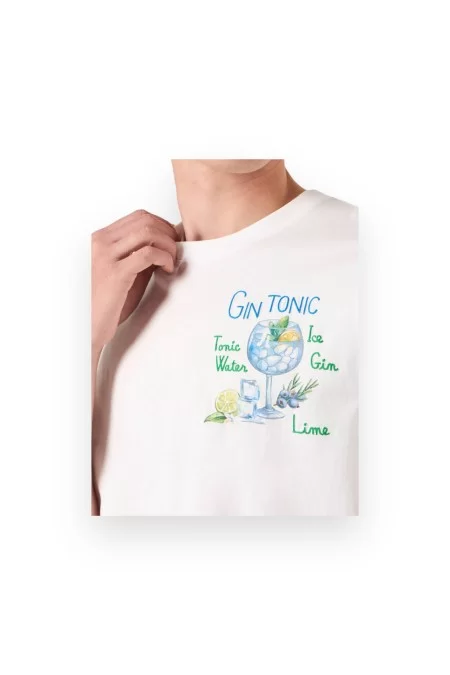 SAINTBARTH MC2 TSHIRT MAN - GIN GLASS 01N EMB