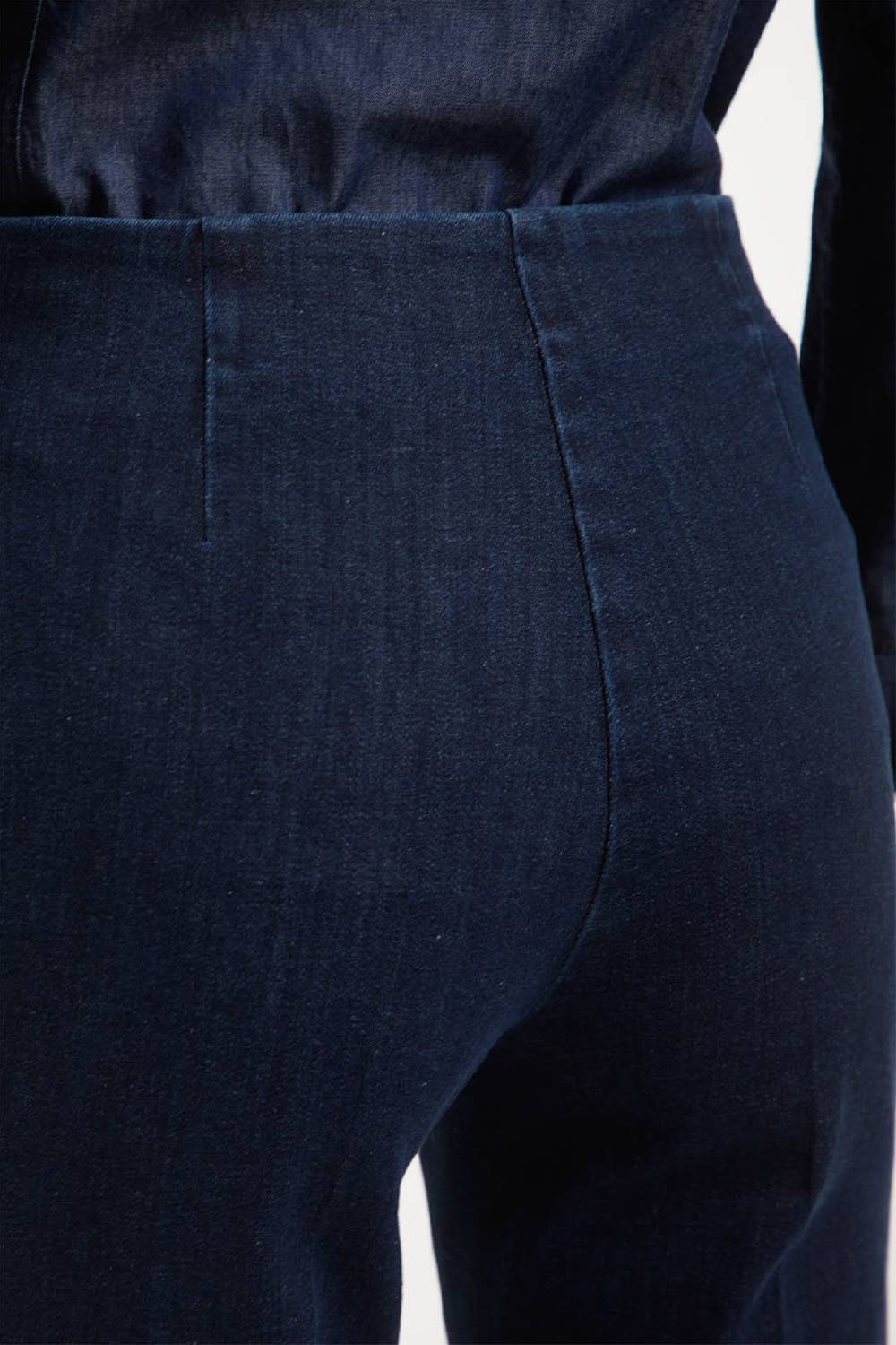 Piazza Sempione AUDREY Pantalone Iconico AUDREY In Denim Blu Elasticizzato