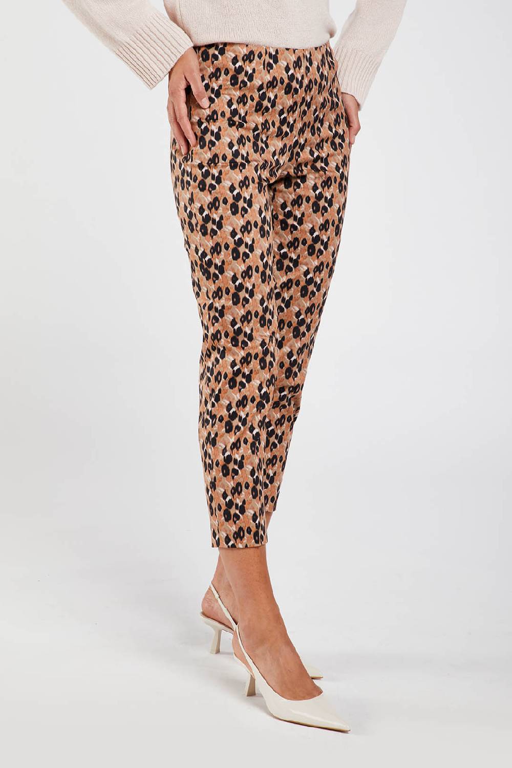 Piazza Sempione AUDREY Raso Di Cotone Stretch Con Microfantasia