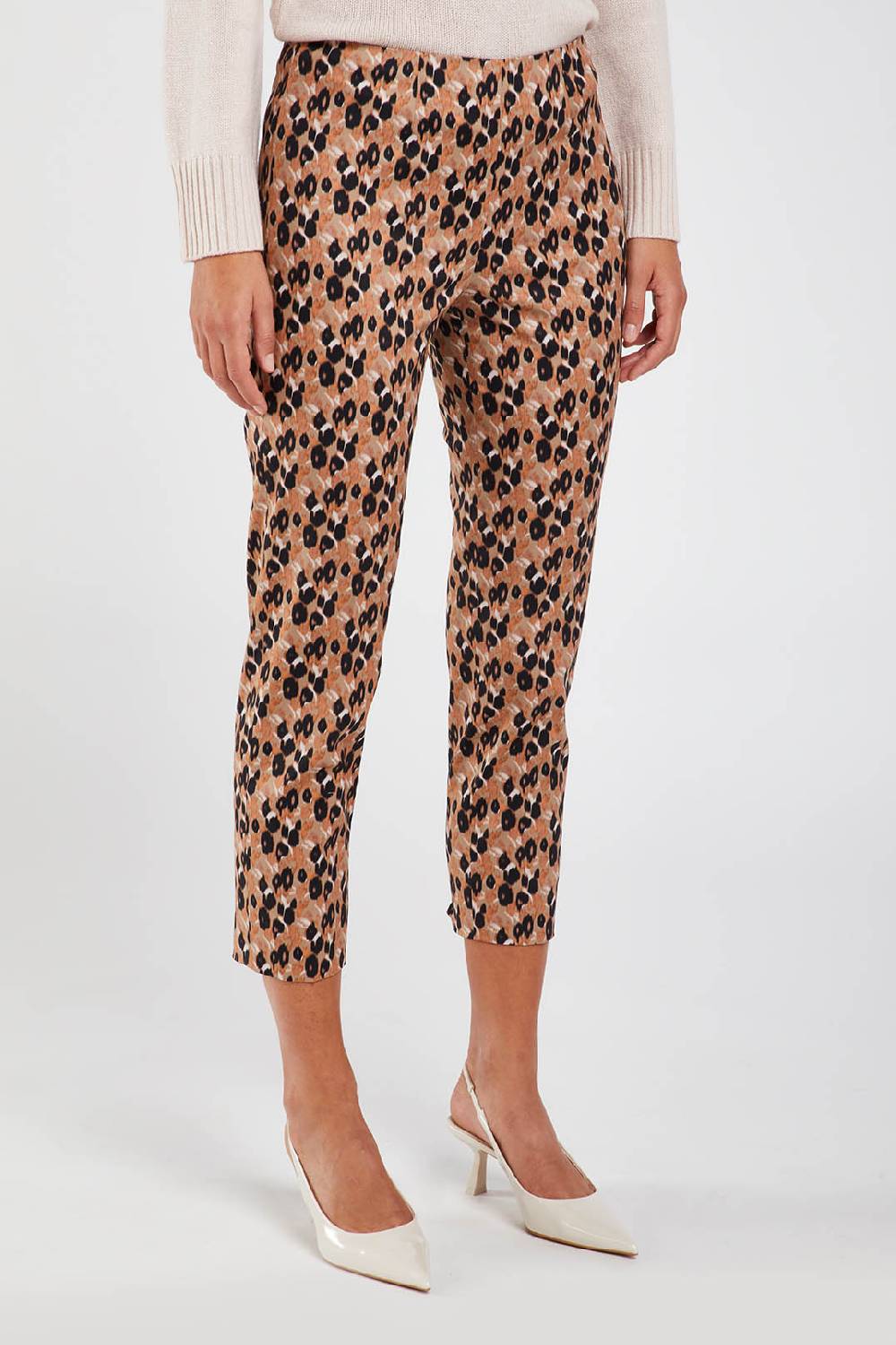 Piazza Sempione AUDREY Raso Di Cotone Stretch Con Microfantasia