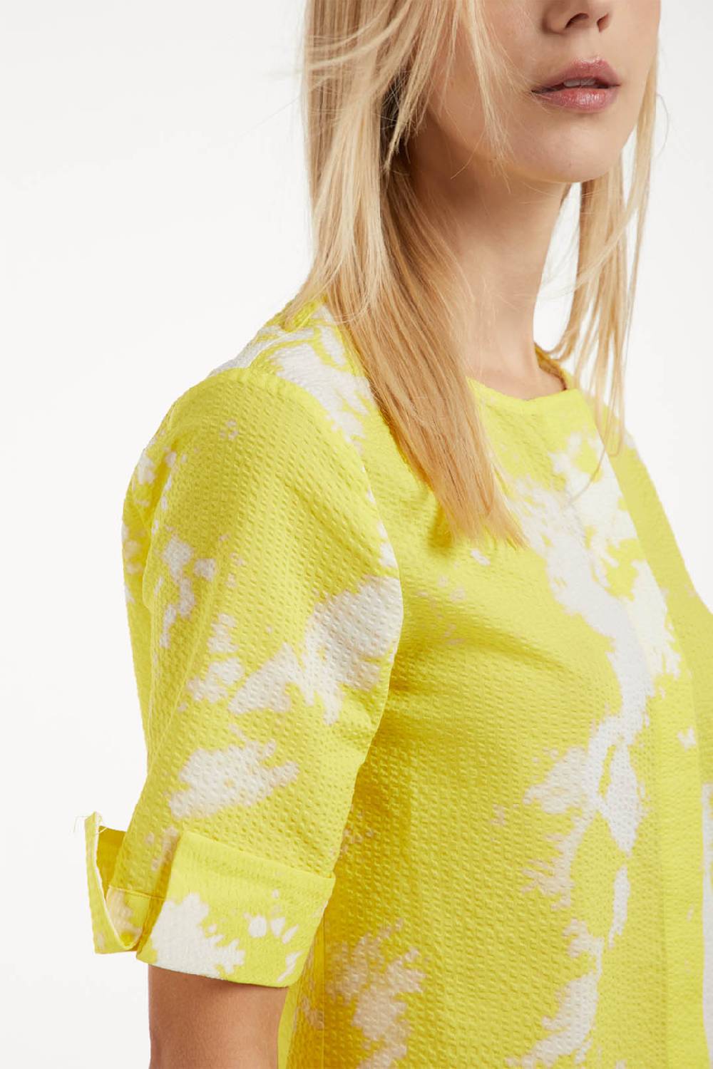 Piazza Sempione Camicia Girocollo Con Stampa Tie And Dye