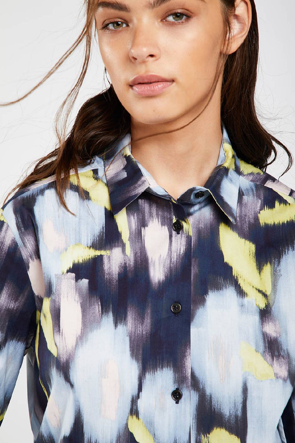 Piazza Sempione Camicia Uomo Con Stampa Fiore Chinè